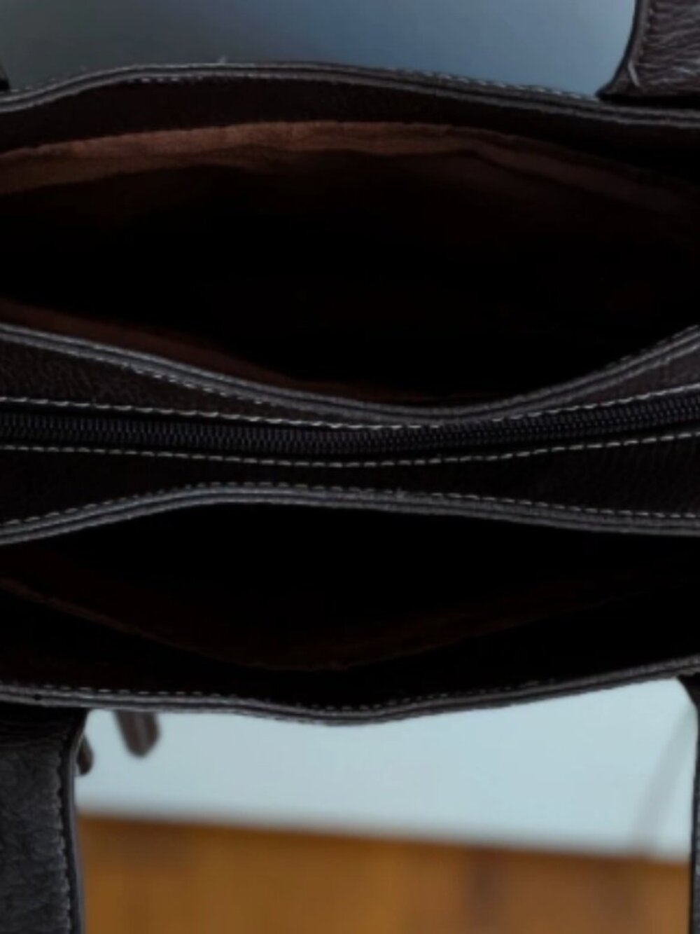 Joe Boxer brown Faux Leather Shoulder Bag Purse Pocketbook - Picture 4 of 8
